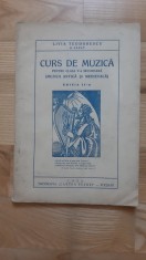 Livia Teodorescu - Curs de muzica pentru clasa a V-a secundara (1935) bisericeasca manual educatie muzicala DEDICATIE DEDICATIA AUTORULUI