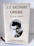 A. E. Baconsky - Opere II Proza. Versuri. Academia Romana, VOLUM EDITIE DE LUX