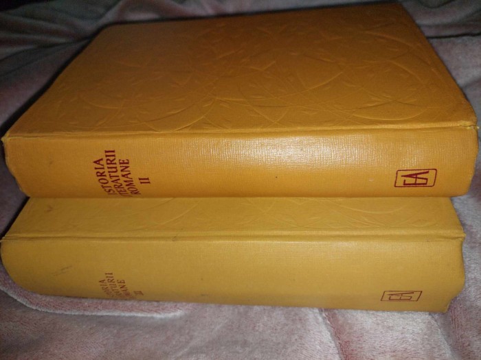 Istoria Literaturii Romane vol 2 DE LA SCOALA ARDELEANA LA JUNIMEA-1968,Vol.3 EPOCA MARILOR CLASICI-1973-Academia Republicii Socialiste ROMANIA