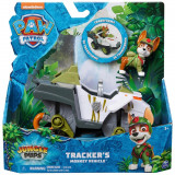 Masinuta cu figurina Paw Patrol, Jungle Pups, Tracker, 20143430