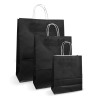 Pungi albe, colorate 100% negru - 32X12X41cm - 100 buc.