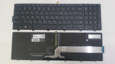 Tastatura laptop noua originala Dell Vostro 15 3561 3562 3565 3568 Backlit HEBREW DP/N P37GM foto