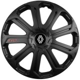 Set 4 Capace Roti Evo Negru R16, Pentru Renault Nou