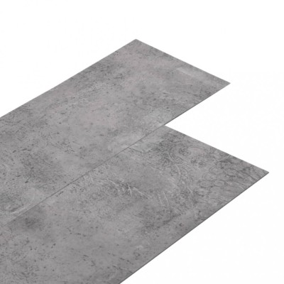 Placi pardoseala autoadezive, maro ciment, 4,46 m&amp;sup2;, PVC, 3 mm foto
