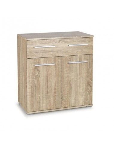 Comoda dormitor HM Lima KM1, Pal Melaminat, cu 2 usi, un sertar, cant ABS, stejar sonoma