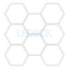 Lumina LED Hexagonala Profesionala Aluminiu , 8 Module 299x315CM - Service Auto, Detailing, Ateliere, Spatii Comerciale