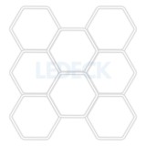 Cumpara ieftin Lumina LED Hexagonala Profesionala Aluminiu , 8 Module 299x315CM - Service Auto, Detailing, Ateliere, Spatii Comerciale
