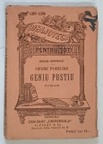 OPERE POSTUME , GENIU PUSTIU , roman de MIHAIL EMINESCU *EDITIE INTERBELICA