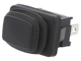 Intrerupător Rocker SPDT ON-ON, 10A/24VDC, IP65, negru