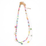 Set 2 coliere cu margele multicolore