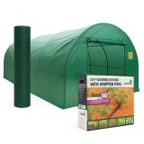 Cumpara ieftin Pachet solar gradina, sera legume 10 x 3 x 2m, otel galvanizat + Plasa de umbrire 80%, 80g/mp, 2x20m, material HDPE, protectie UV + Kit sistem de irig