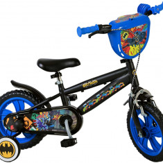 Bicicleta pentru baieti Disney Batman, 12 inch, culoare negru / albastru, frana PB Cod:21138-DR