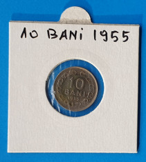 Moneda Republica Populara Romana 10 Bani 1955 in stare foarte buna foto