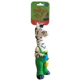 Jucarie Paiatze Dog Funny Zebra Latex, 25 cm