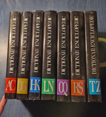 Dictionar enciclopedic 7 volume foto