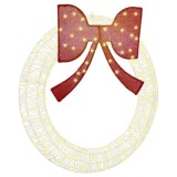 vidaXL Coroană cu lumini cu bandă LED Alb cald 120 cm Acril 42019129