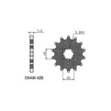 Pinion față oțel, tip lanț: 50 (530), număr dinți: 15 compatibil: HONDA CBR 600 1987-1996