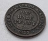 90. Moneda Australia 1/2 penny 1922, Australia si Oceania