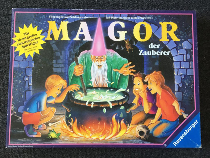 Joc vintage Magor Magicianul, complet cu figurina magician, instructiuni germana