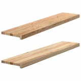 Pervaz 2 buc lemn masiv de stejar netratat 120x25x2 cm