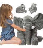 Mascota elefant de plus moale, gri, 60cm, Oem
