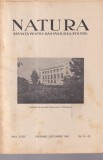 Revista Natura pentru Stiinta, Anul XXXIV, Nr. 11-12, Editie 1945, Romana, Brosata, 30 Pagini