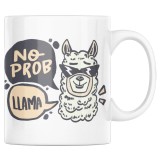 Cana alba personalizata &quot;Cu lama, NO PROBLEM&quot;, INOVATIX&reg;. 330ml, Oem