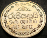 Cumpara ieftin Moneda exotica 1 RUPIE - SRI LANKA, anul 1982 * cod 5200 = A.UNC, Asia