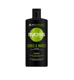 Sampon Syoss Curls&amp;amp;Waves pentru par ondulat, 440 ml