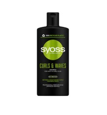 Sampon Syoss Curls&amp;amp;Waves pentru par ondulat, 440 ml