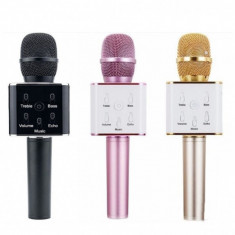 Microfon Wireless Karaoke cu Bluetooth, Boxa si USB Q7 foto