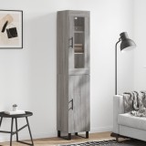 vidaXL Dulap &icirc;nalt, gri sonoma, 34,5x34x180 cm, lemn prelucrat