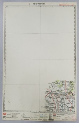 HARTA ZONEI VRANCENI - HORODENKA , LITOGRAFIE de M.D. MOLDOVEANU , 1936 foto
