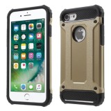 Husa iPhone 7 MyStyle Gold Armour 360 Full Cover, Protectie Soc, Praf, Zgarieturi, Carcasa Plastic Auriu