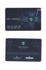 Card protectie NFC Shield pt carduri bancare de credit impotriva furt de date foto