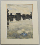 John Newberry &quot;Oxford Canal&quot; acuarela 1963, Peisaje, Impresionism