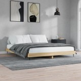 VidaXL Cadru pat fără saltea stejar sonoma, 180x200cm, lemn prelucrat