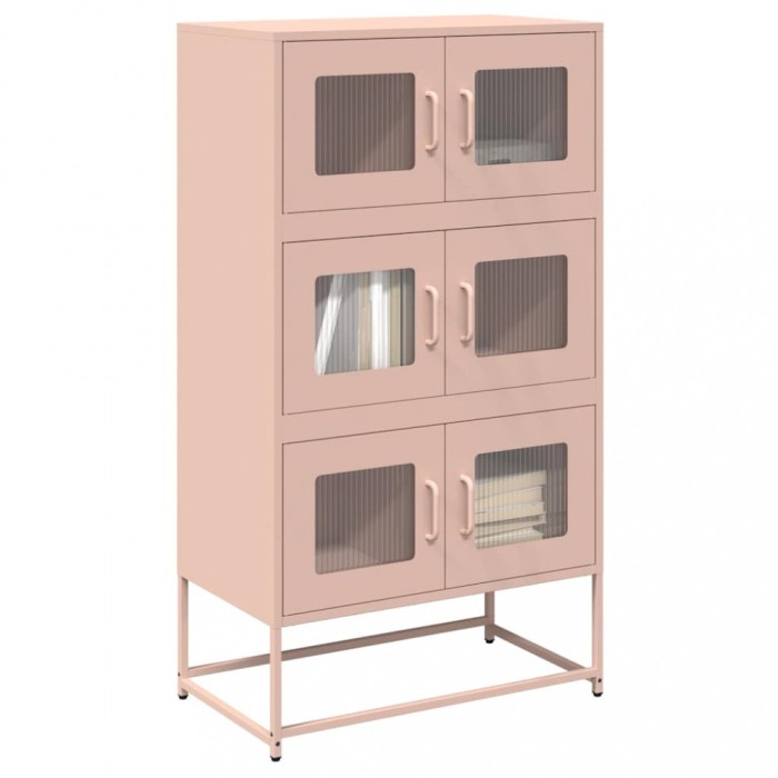 Gossi dulap inalt, roz, 68x39x123 cm, otel