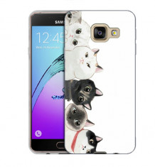 Husa Samsung Galaxy C7 C7000 Silicon Gel Tpu Model Cats foto