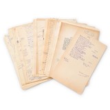 Arhiva de manuscrise cu poezii și versuri scrise de Geo Dumitrescu