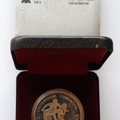 Moneda comemorativa - 1 Dollar "Universiade Edmonton", Canada 1983 - G 4079