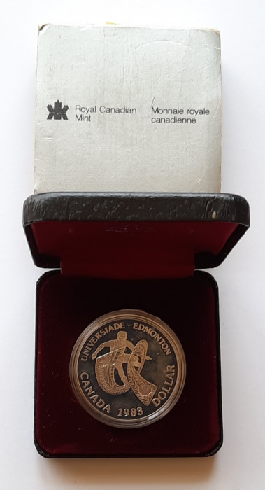 Moneda comemorativa - 1 Dollar &quot;Universiade Edmonton&quot;, Canada 1983 - G 4079