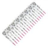 Pieptene Plastic, Model Inimi, Alb, Dimensiuni 15x6cm, Oem