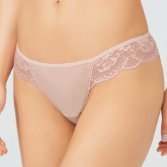 GS1156-152 Chilot tanga elastic cu dantela florala