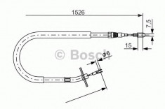 Cablu frana de mana BOSCH 1987477859 Mercedes-Benz Sprinter 4-T Caroserie (904) Sprinter 4-T Platou / Sasiu (904) Sprinter 4-T Bus (904) Sprinter 3-T foto