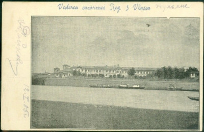 SV * Romania VLASCA * GIURGIU * CAZARMA REGIMENTULUI 5 * 1905 foto