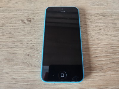 Telefon iPhone 5c albastru model A1507 folosit stare buna foto