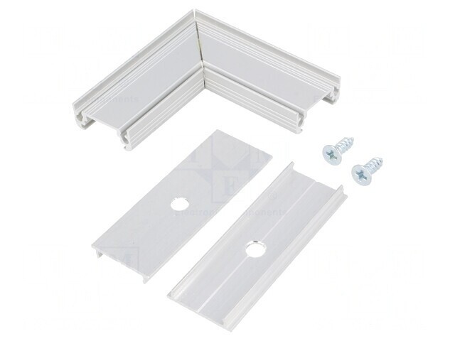 Conector 90&deg; Aluminiu Natural SURFACE10