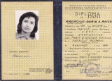 DIPLOMA FACULTATEA ELECTROTEHNICA,MASINI SI APARATE ELECTRICE 1954