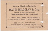 Birou electro-technic Matei Miloglav &amp; Comp Bucuresti Calea Dorobantilor 1925